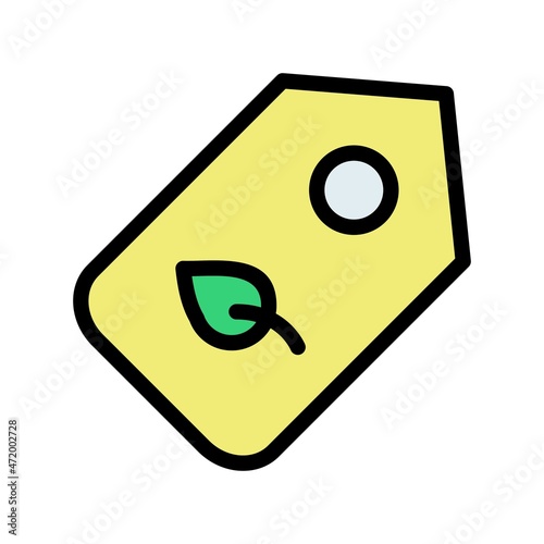 Tag Line Filled Vector Icon Design