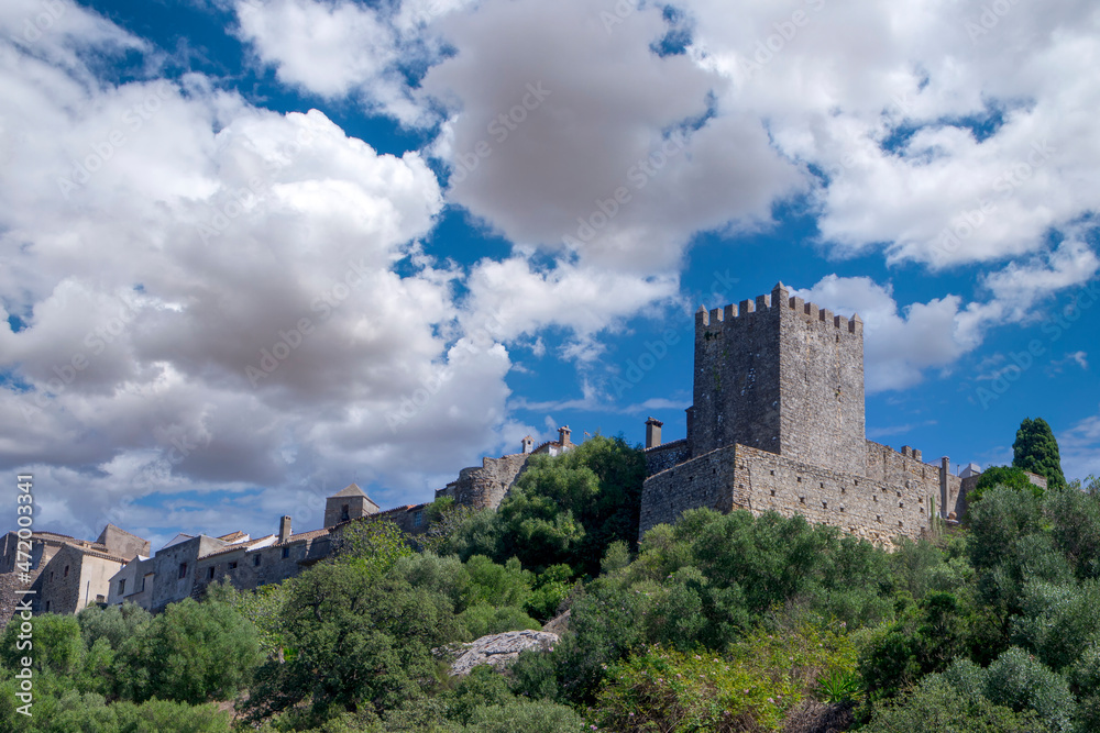 Castillo de Castellar de la frontera en la provincia de Cádiz, España