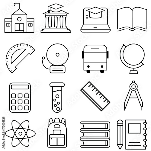 Education icon vector. school illustration sign collection. college symbol. study logo.
