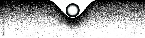 Sprayed black line .Graffiti art design . Noise dispersion logo . Spray effect .Grunge texture . Distressed element .vector 