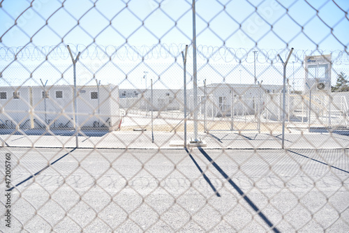 Closed Zervou Refugee Camp in Samos  Greece 
