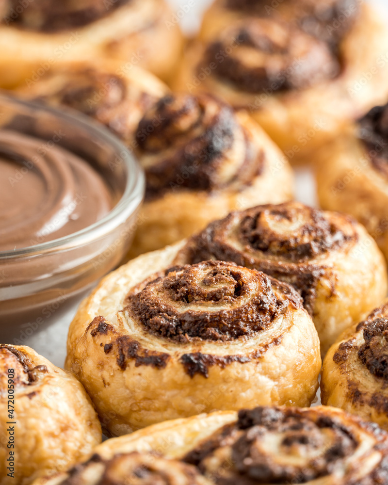 Some chocolate palm with chocolate cream