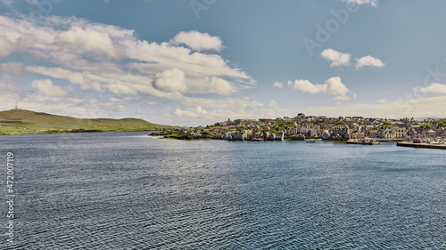 Wallpaper Mural Lerwick Landscape Harbor Area, Scotland, Shetland Islands.  Torontodigital.ca