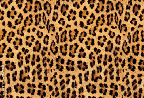 Seamless leopard fur  jaguar texture  animal print  African animal pattern.