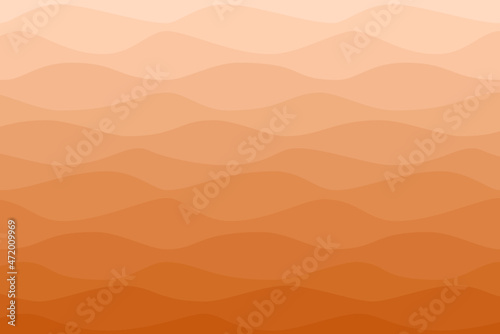 Wavy ombre orange sun rays background