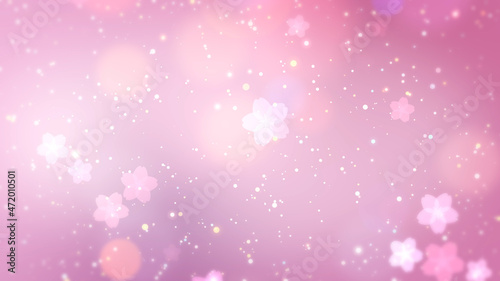 桜のキラキラ背景