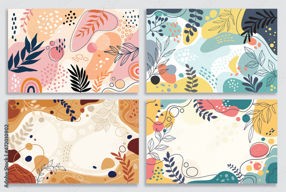 Obraz premium Design banner frame flower Spring background with beautiful. flower background for design. Colorful background with tropical plants. 