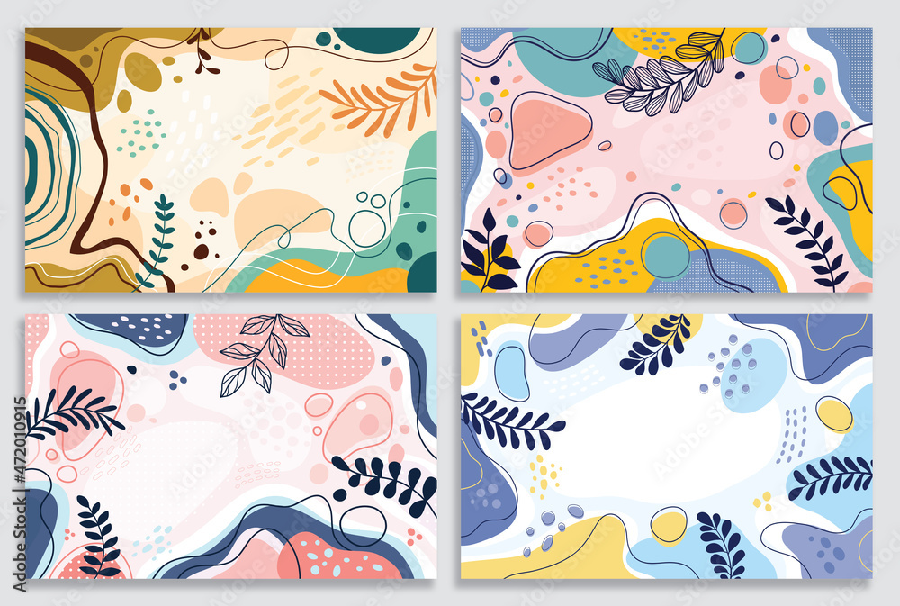 Naklejka premium Design banner frame flower Spring background with beautiful. flower background for design. Colorful background with tropical plants. 