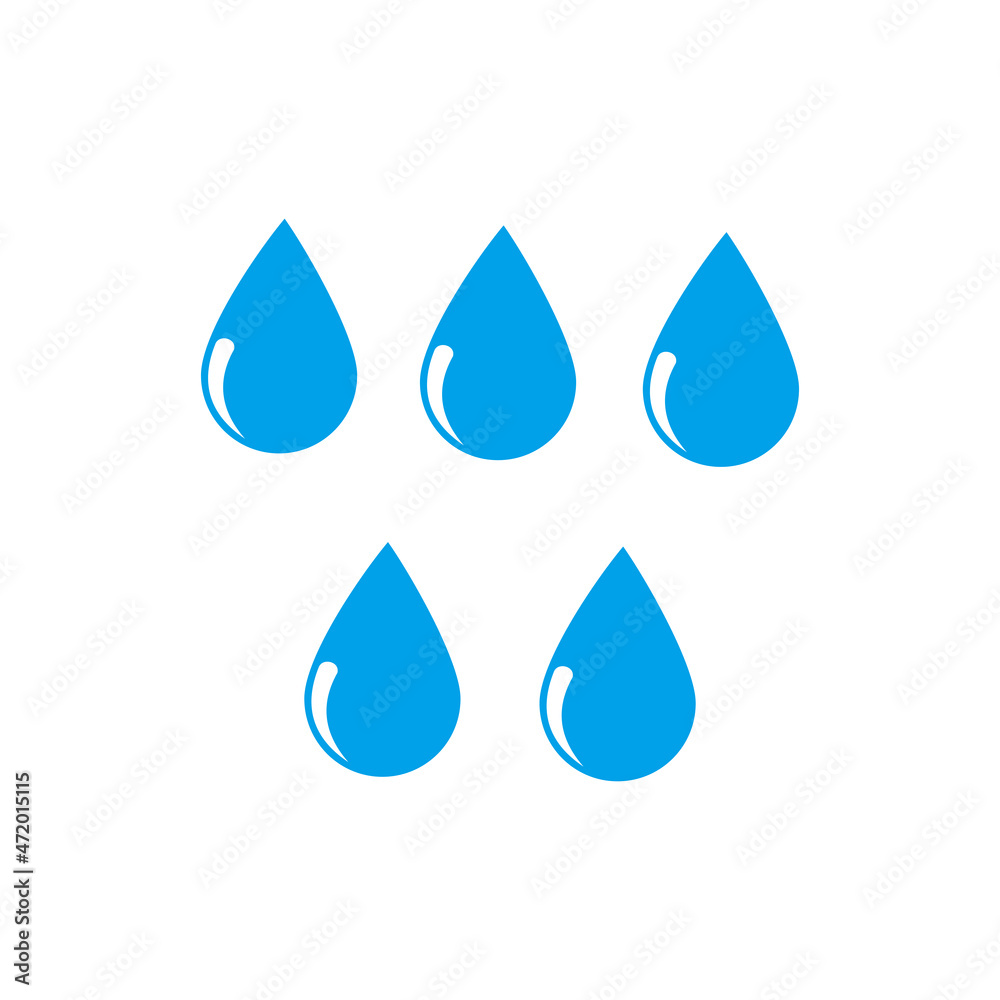 water drops icon vector illustration sign