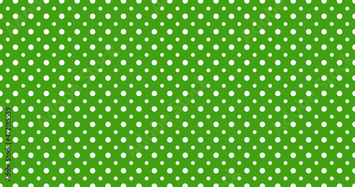 pretty cute sweet polka dots seamless pattern retro stylish vintage green and white wide background concept for fashion printing