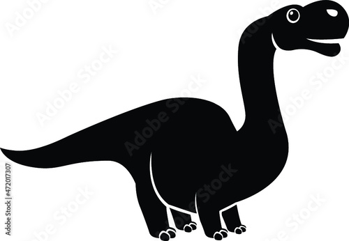 Illustration of a Cartoon Dinosaur Dino Jurassic Park Spinosaurus Brachiosaurus Stegosaurus