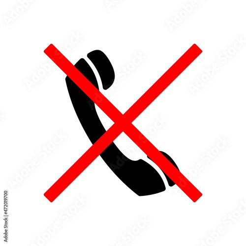 no call sign icon, no call sign symbol vector