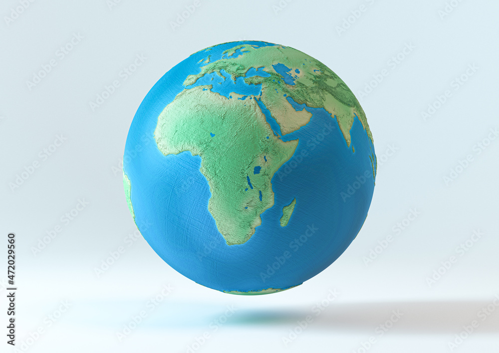 Stylized Earth Globe