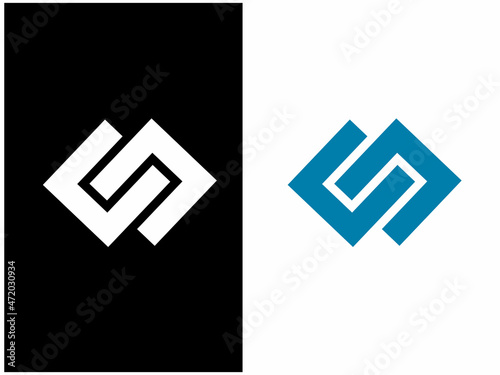 creative wm letter logo photo
