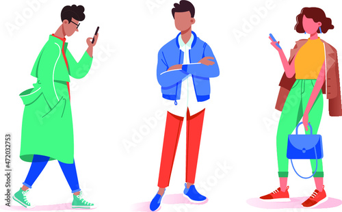 Collection of Stay and Wait Various Poses