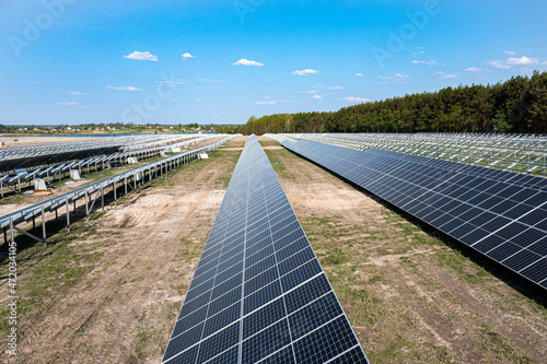 Solar station under construction. 