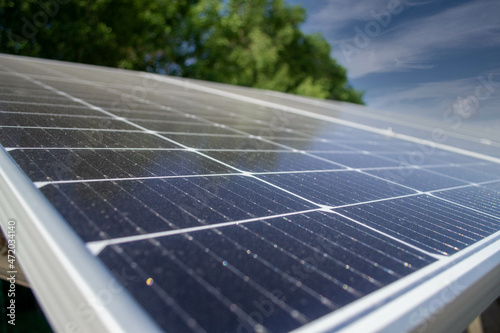 Solar panels with dust
