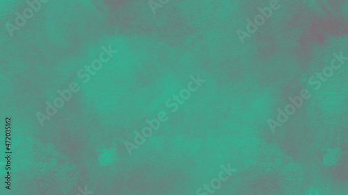 mint green and blue abstract paint background. watercolor acrylic gouache hand drawn raster texture on horizontal paper. color gradient and brush strokes. creative pattern for design card