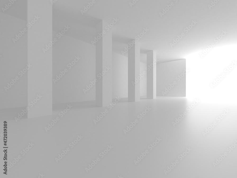 Fototapeta premium Abstract White Architecture Design Concept