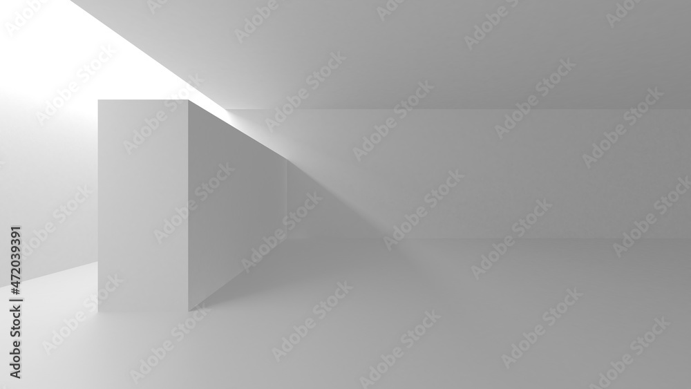 Obraz premium White Modern Background. Abstract Building Concept