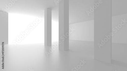 Wallpaper Mural White Modern Background. Abstract Building Concept Torontodigital.ca