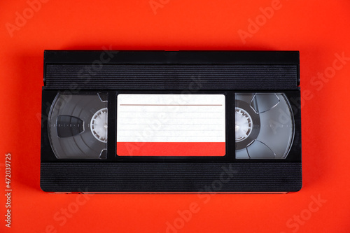 Video Tape Cassette closeup