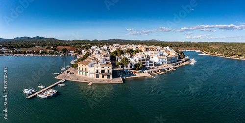 Balearic Island at Mediterranean sea in Punta de ses Crestes, Portocolom, Majorca, Spain photo