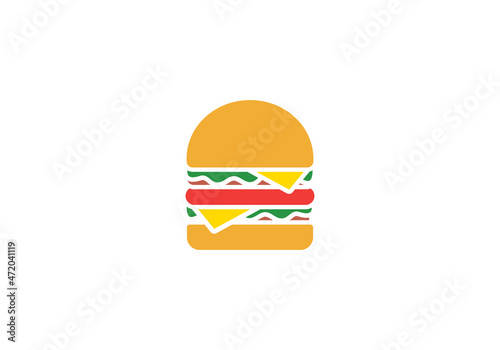 Burger icon design vector illustration