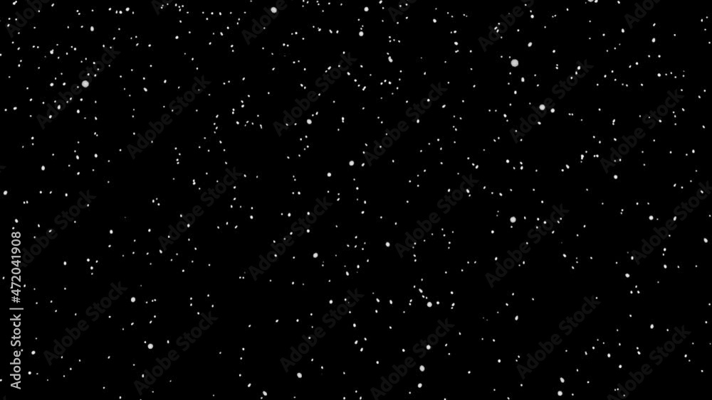Animation flakes of white snow on a black background. Texture to add snow to your winter work. 3D rendering Animation flakes of white snow on a black background. Texture to add snow to your winter work. 3D rendering