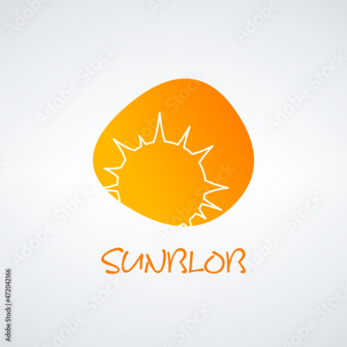 Abstract stylized summer su...