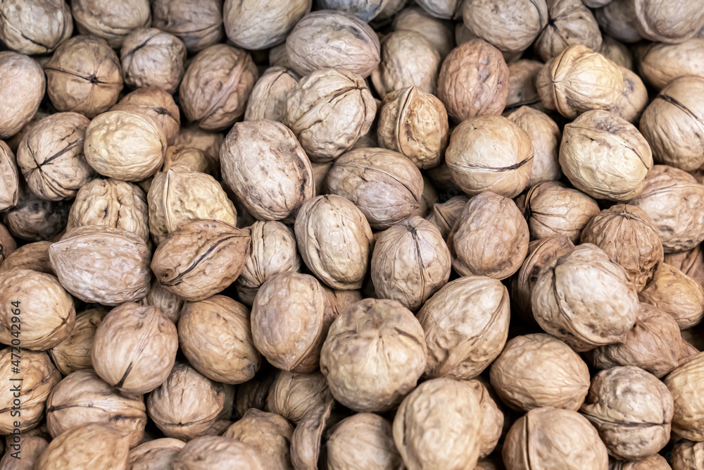 walnut background fresh nuts on the market texture walnut background fresh nuts on the market texture