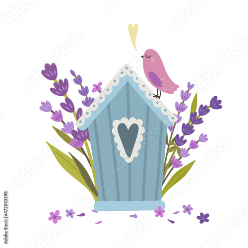 Lavender birdhouse © Feels like