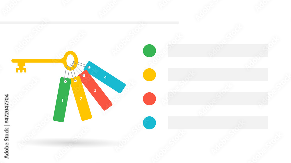 Key success factors template slide. Clipart image Stock Vector | Adobe ...