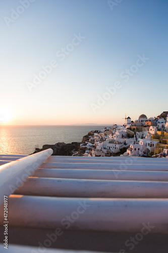 Oia village on Santorini is...