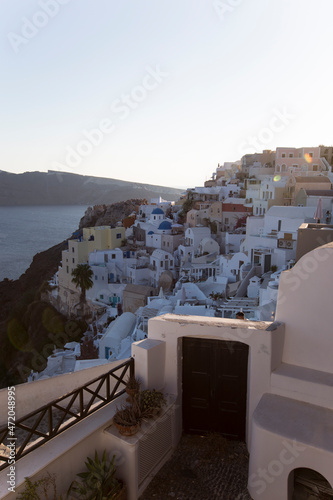 Oia village on Santorini is...