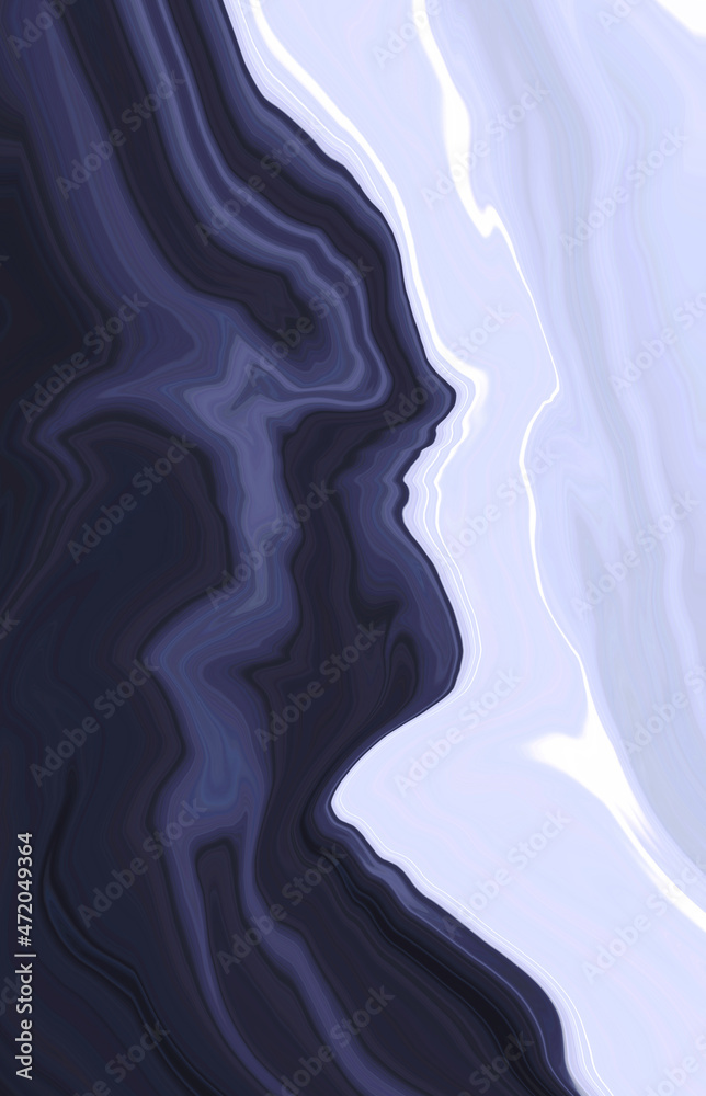 Abstract bright fluid gray black and silver white marmoreal background. Art trippy digital backdrop. Curved shapes illustration. Template. Wave effect. Marble texture. Screen device. Design interior. Abstract bright fluid gray black and silver white marmoreal background. Art trippy digital backdrop. Curved shapes illustration. Template. Wave effect. Marble texture. Screen device. Design interior.