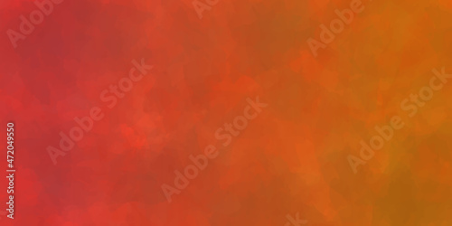  abstract watercolor orang vector background with color splashing on the paper. Abstract horizontal background
