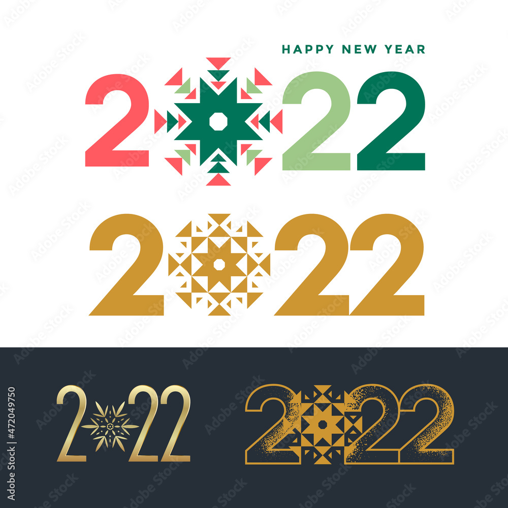 2022-happy-new-year-sign-or-emblem-set-with-snowflake-christmas-card