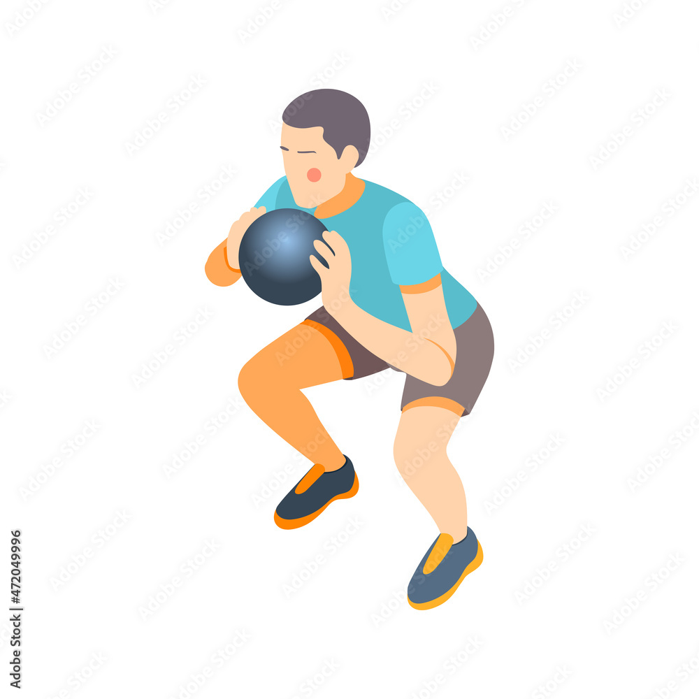 Cardio Ball Exercise Composition
