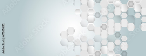 Abstract pattern hexagons. Vector creative minimalistic design background © Leonid