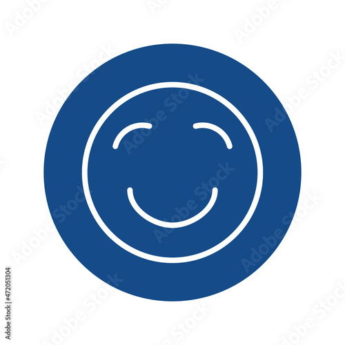 Smile emoji Isolated Vector icon which can easily modify or edit