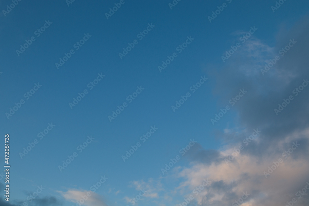 blue sky and white clouds