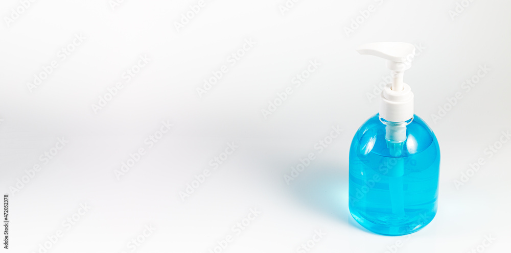 Alcohol gel sanitizer hand gel cleaners for anti bacteria and virus on white background Alcohol gel sanitizer hand gel cleaners for anti bacteria and virus on white background