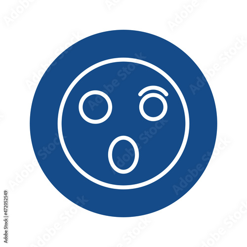 shocked Emoji Isolated Vector icon which can easily modify or edit

