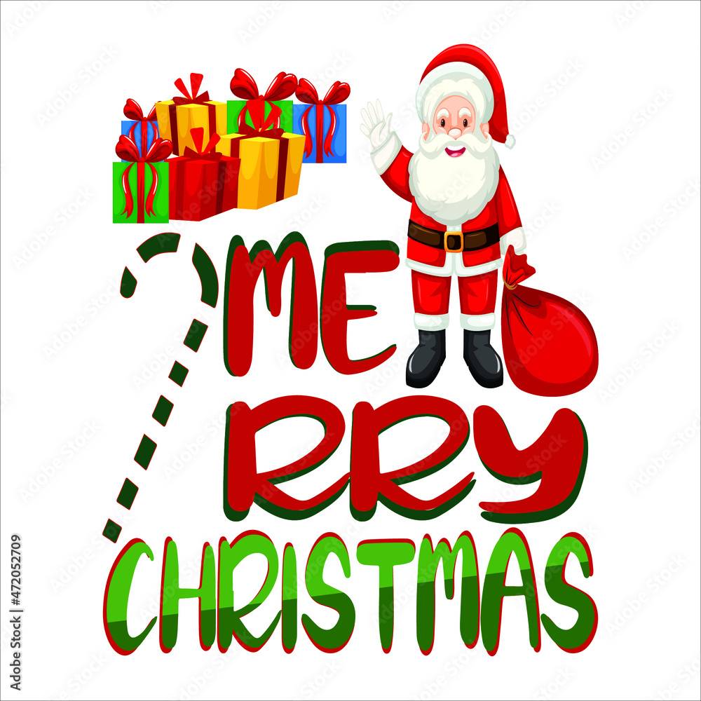 Merry Christmas textbase t-shirt design. typography t-shirt design. text t-shirt design T-shirt graphics, poster, print, postcard, and other uses.