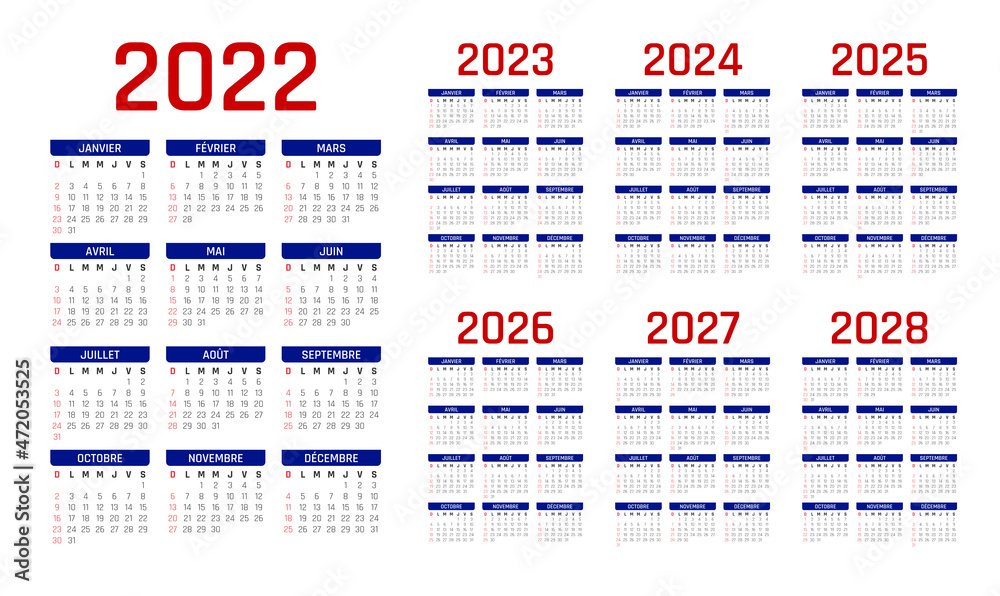 Calendrier 2023-2024
