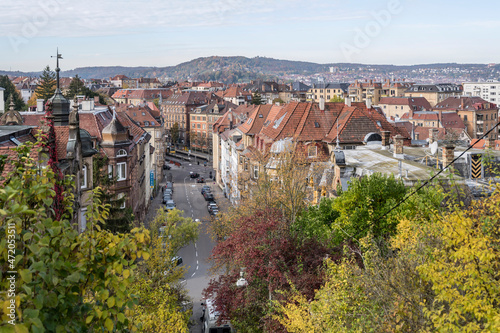 aerial cityscape of eastern part of the town, Stuttgart photo