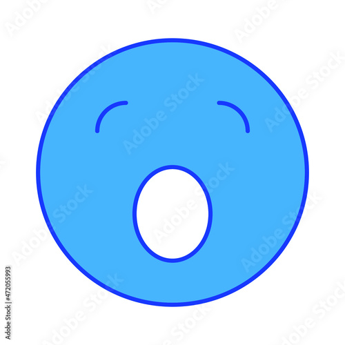sleepy emoji Isolated Vector icon which can easily modify or edit

