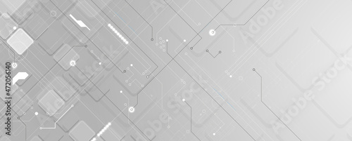 Abstract circuit board futuristic technology processing background