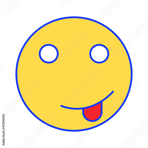 tongue emoji Isolated Vector icon which can easily modify or edit

